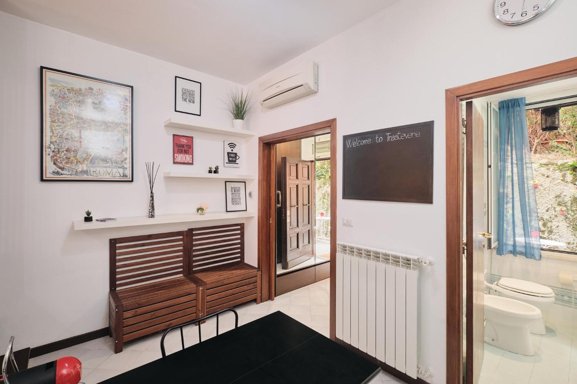 Trastevere- Flat Con Giardino, Ac, Wi-Fi & Netflix Roma Esterno foto